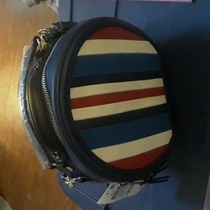Striped front purse